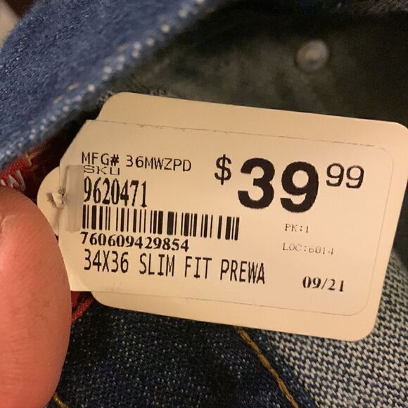 WRANGLER,NWT, slim fit 36 MWZ, size 34x36,boot cut - Picture 5 of 6